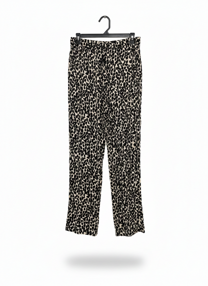 H&M |M| WAIST 29| CLASSIC LEOPARD PRINT RELAXED TROUSERS