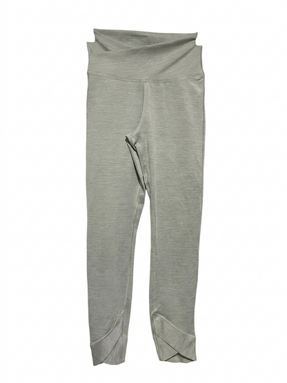 NIKE | S| WAIST 28| B 11| SAGE HEATHER CROSS-WAIST LEGGINGS - TULIP HEM ACTIVEWEAR
