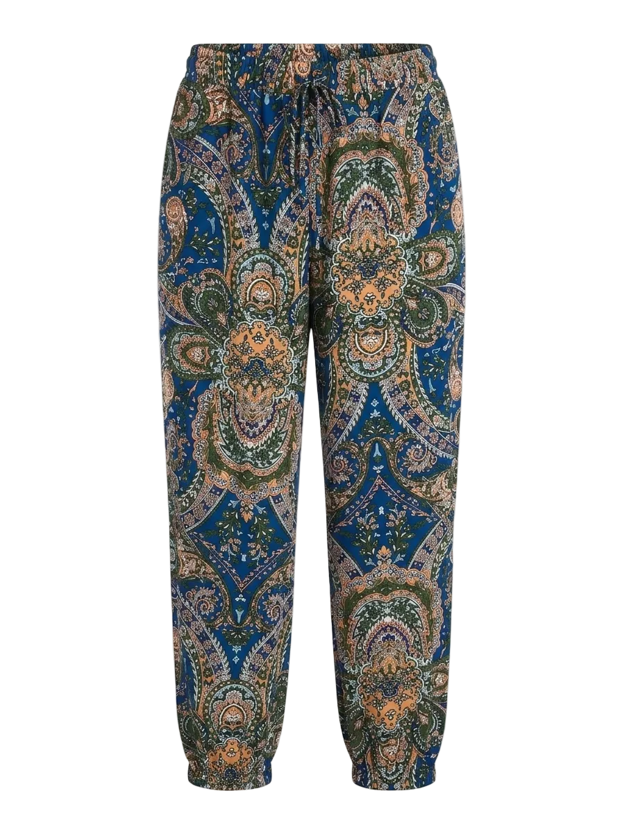 SHEIN |XL| WAIST 30| B11|  VIBRANT PAISLEY BOHO JOGGERS - RELAXED FIT BOHEMIAN TROUSERS