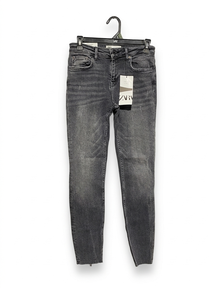 ZARA |M| WAIST 28| B4| JOIN LIFE DARK GREY SKINNY JEANS NEW WITH TAGS
