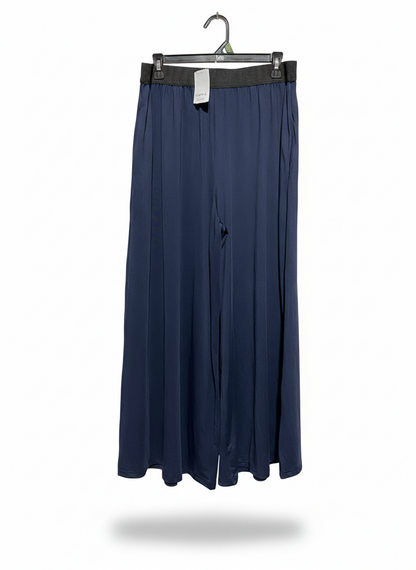 SIMPLE |XL| WAIST 31|C1| ELEGANT NAVY WIDE-LEG PALAZZO TROUSERS