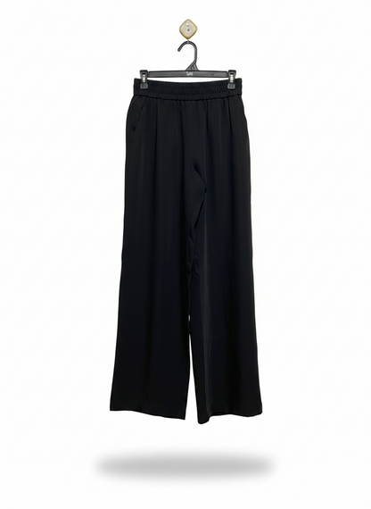 KOOKAI |M| WAIST 27| ESSENTIAL BLACK HIGH-WAIST WIDE-LEG TROUSERS