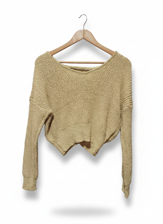 DEBUT|S|BUST 21.5|Chunky Knit Cropped Sweater
