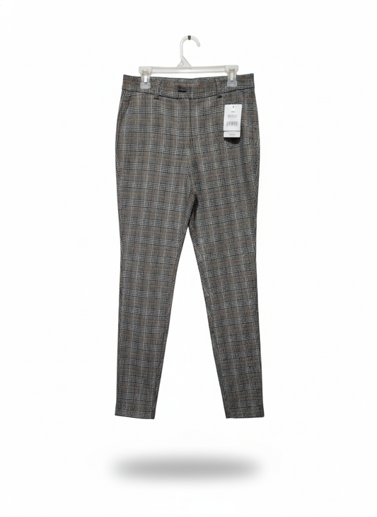 DOROTHY PERKINS|M|WAIST 28|Grey Plaid Ankle Pants
