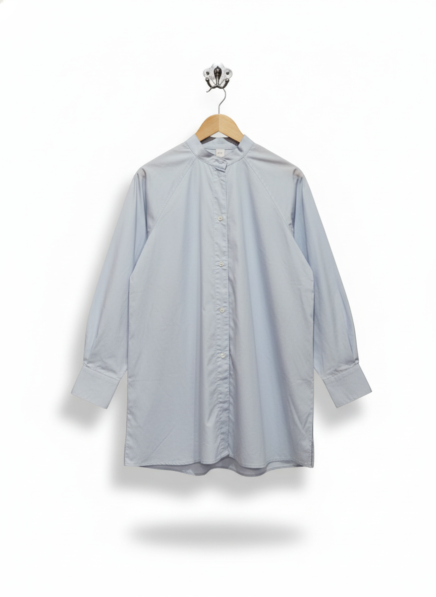 H&M Gray Long-Sleeved Tunic Shirt