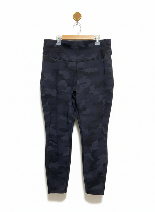 LULULEMON |XL| WAIST 34| Black Camouflage Athletic Leggings