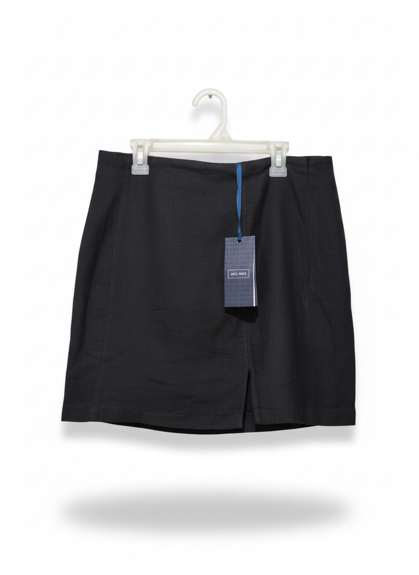 JACK WILLS|M|WAIST 32| Black Mini Skirt With A Front Split