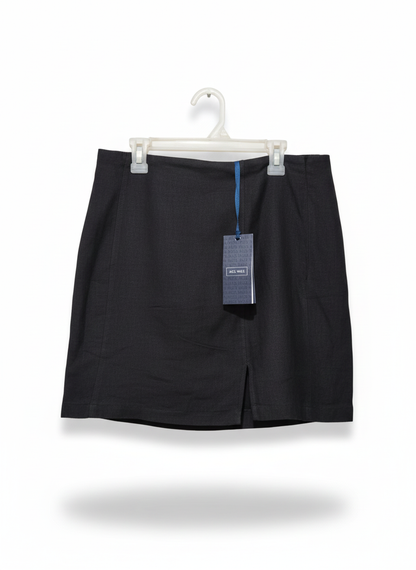 JACK WILLS|M|WAIST 32| Black Mini Skirt With A Front Split