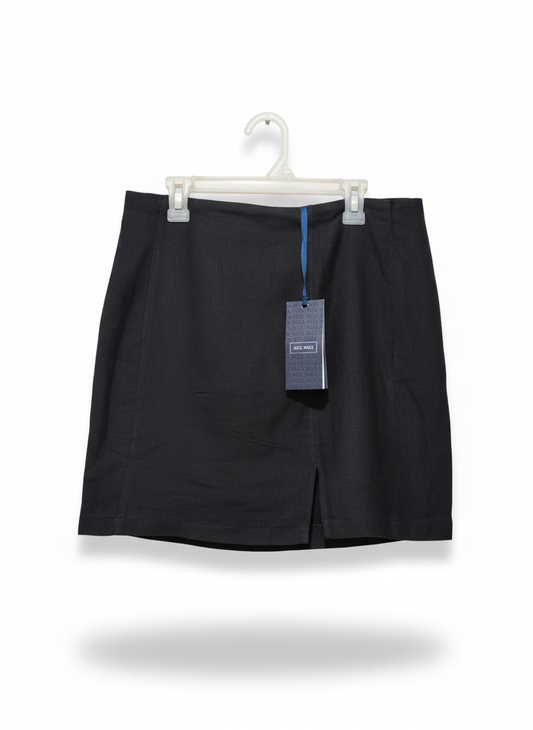 JACK WILLS|M|WAIST 32| Black Mini Skirt With A Front Split