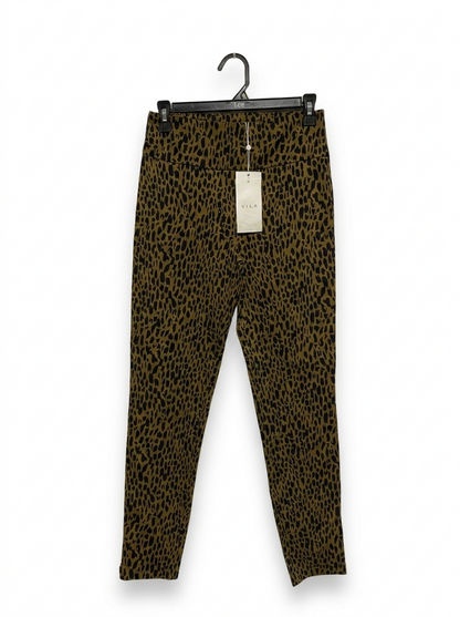 VILA |M| WAIST 26| WOMEN’S HIGH-WAISTED LEOPARD PRINT SKINNY PANTS