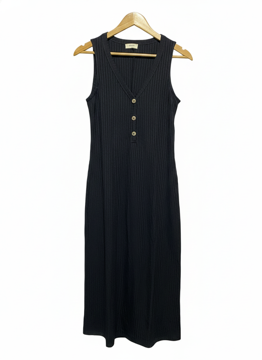 PAPAYA |S| BUST 16| Effortless Summer Style With This Perfect Ribbed Midi Dress