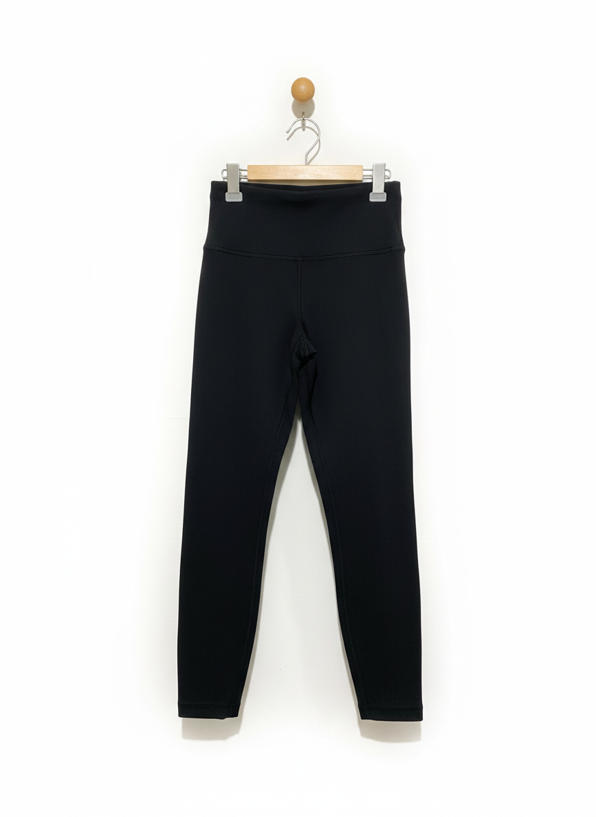 LULULEMON |S| WAIST 22| Black High-Waisted Athletic Leggings