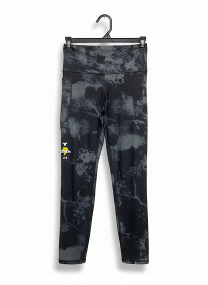 UNDER ARMOUR |S/M| WAIST 24| PROJECT ROCK WOMEN'S HIGH-RISE LEGGINGS - ANTHRACITE CAMO
