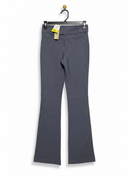 ANKO |S| WAIST 26| GREY PINSTRIPE HIGH-RISE FLARE DRESS PANTS