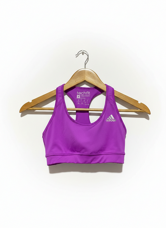 ADIDAS |S| BUST 11| Techfit Sports Bra in a Vibrant Purple