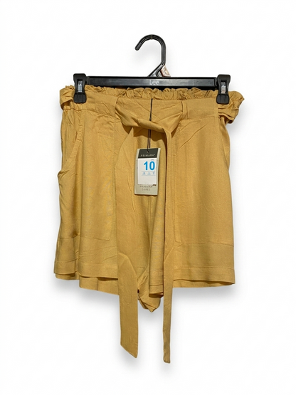 PRIMARK |S| WAIST 26| B20| MUSTARD YELLOW PAPERBAG SHORTS