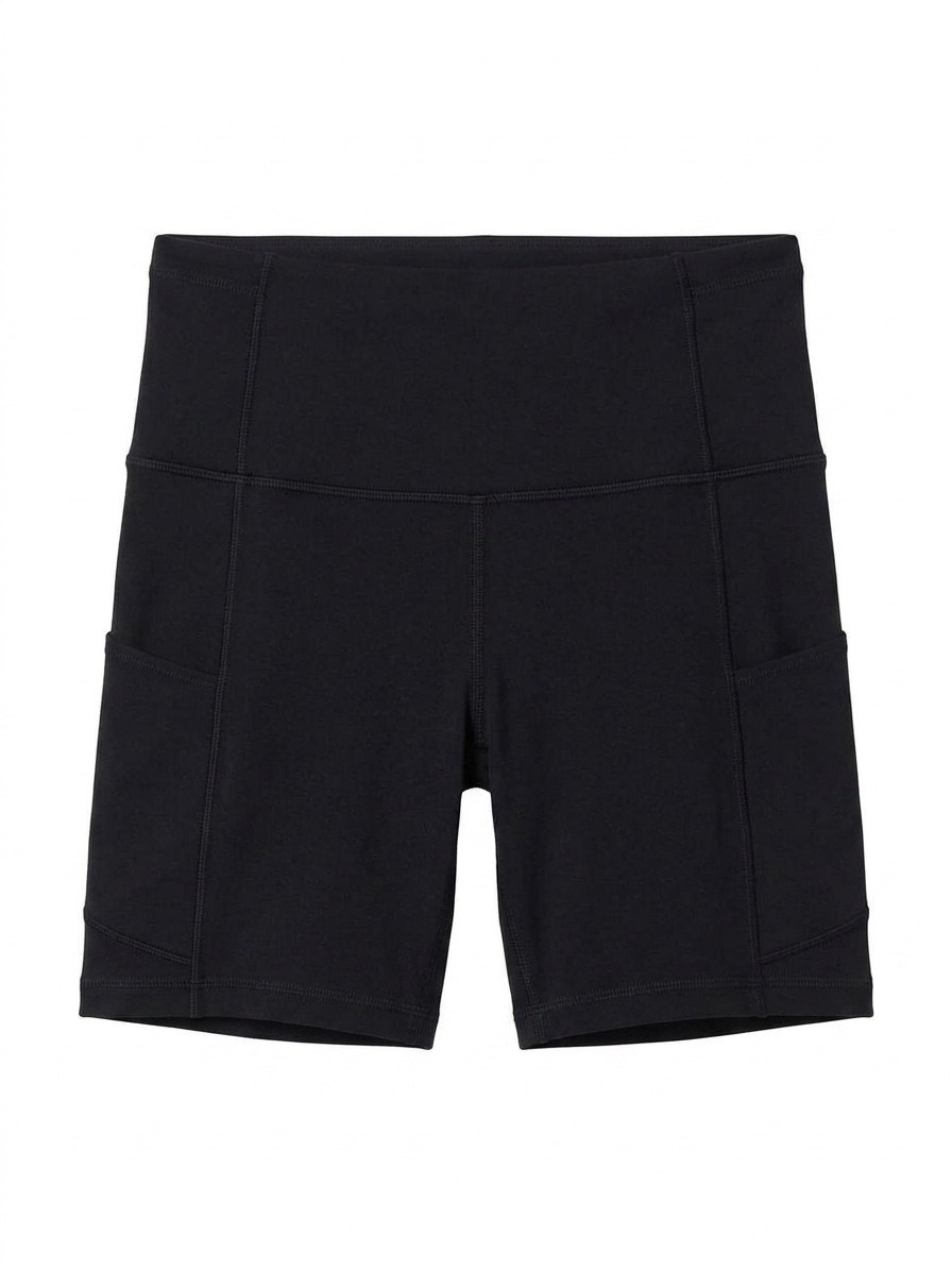 LULULEMON  |S| BUST 26| OLD NAVY POWERPRESS HIGH-RISE BLACK BIKER SHORTS
