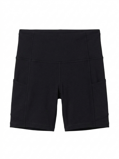 LULULEMON  |S| BUST 26| OLD NAVY POWERPRESS HIGH-RISE BLACK BIKER SHORTS
