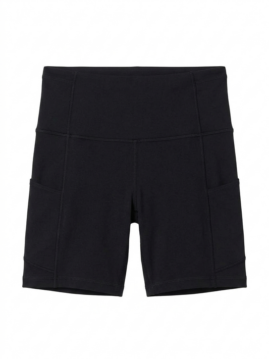 LULULEMON  |S| BUST 26| OLD NAVY POWERPRESS HIGH-RISE BLACK BIKER SHORTS