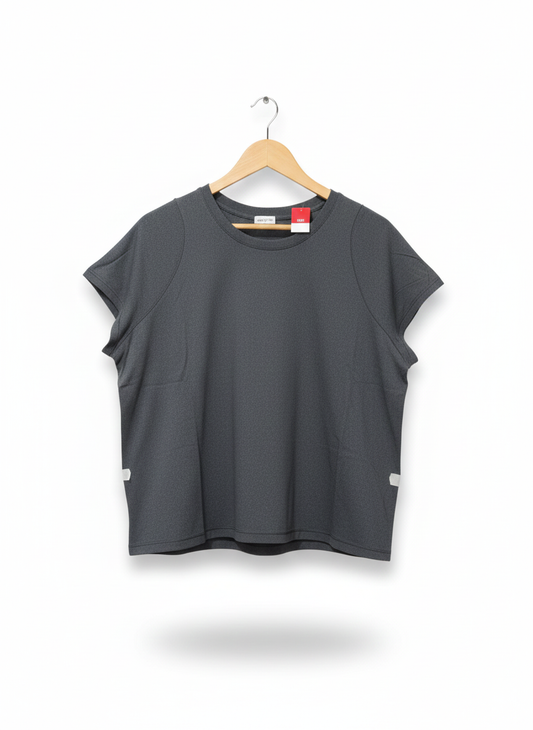 ALL IN MOTION|L|BUST 21.5|DARK GRAY ATHLETIC T-SHIRT