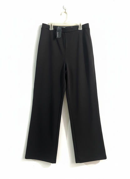 SBETRO|L|WAIST 28|BLACK WIDE-LEG TROUSERS