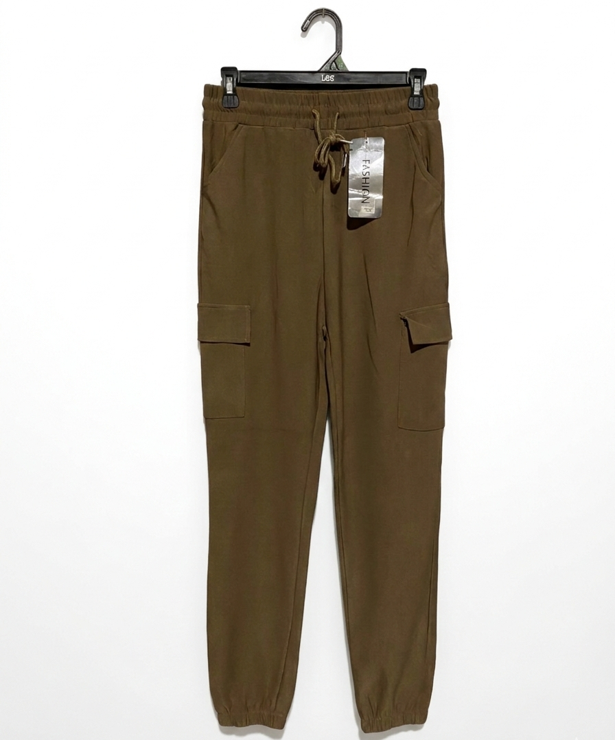 FASHION |S/M| WAIST 26| UTILITY CARGO JOGGERS – OLIVE DRAB