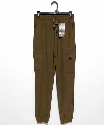 FASHION |S/M| WAIST 26| UTILITY CARGO JOGGERS – OLIVE DRAB