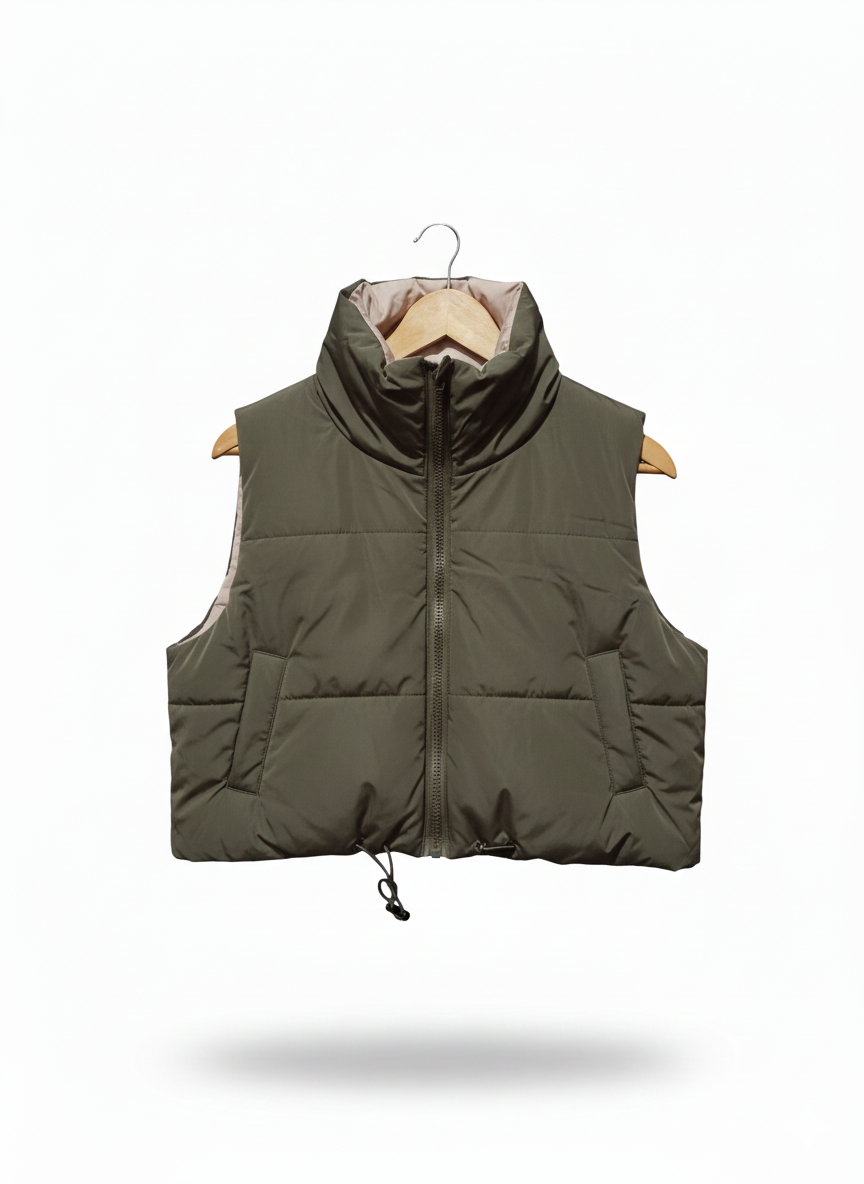 K.ZELL|M|BUST 21|HIGH NECK PUFFER VEST