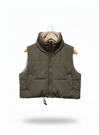 K.ZELL|M|BUST 21|HIGH NECK PUFFER VEST