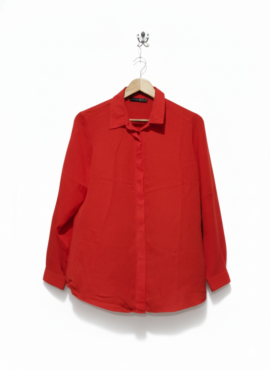 ATMOSPHERE Red Long-Sleeve Shirt