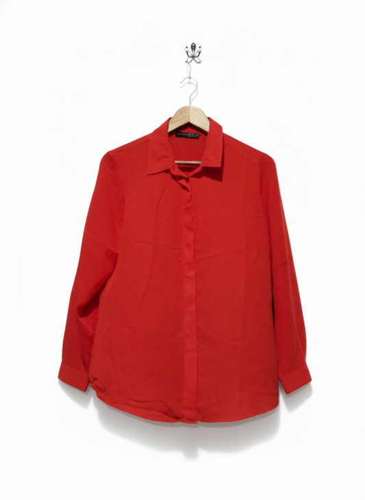 ATMOSPHERE Red Long-Sleeve Shirt