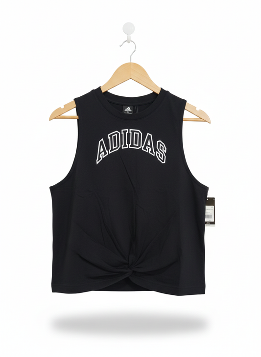 ADIDAS|M|BUST 17.5|Crew-Neck T-Shirt with Front Knot