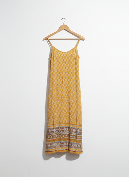 PRIMARK FLOWY MUSTARD SUMMER DRESS