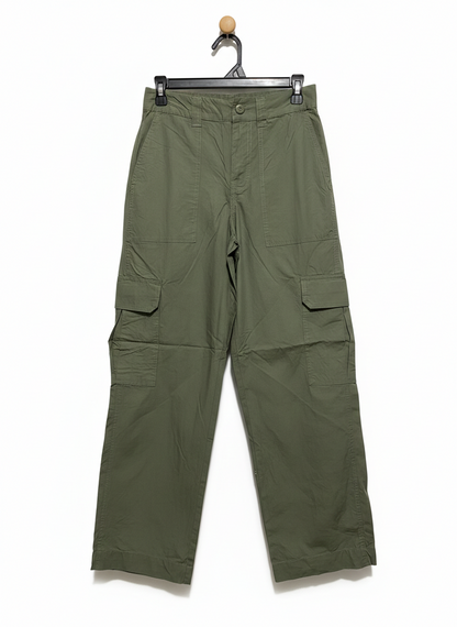 ANKO |M| WAIST 27| OLIVE GREEN STRAIGHT-LEG CARGO PANTS
