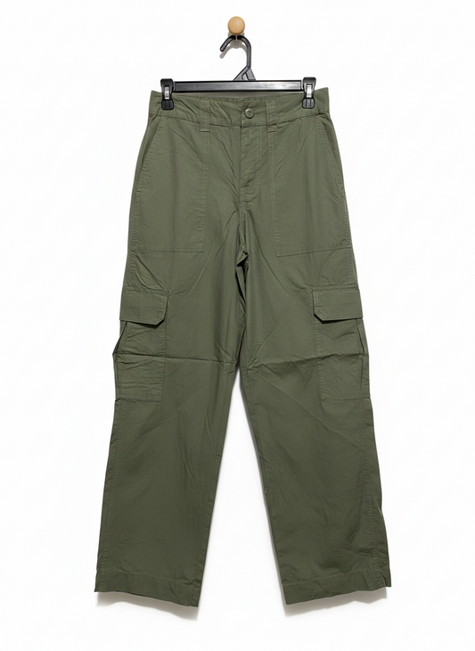 ANKO |M| WAIST 27| OLIVE GREEN STRAIGHT-LEG CARGO PANTS