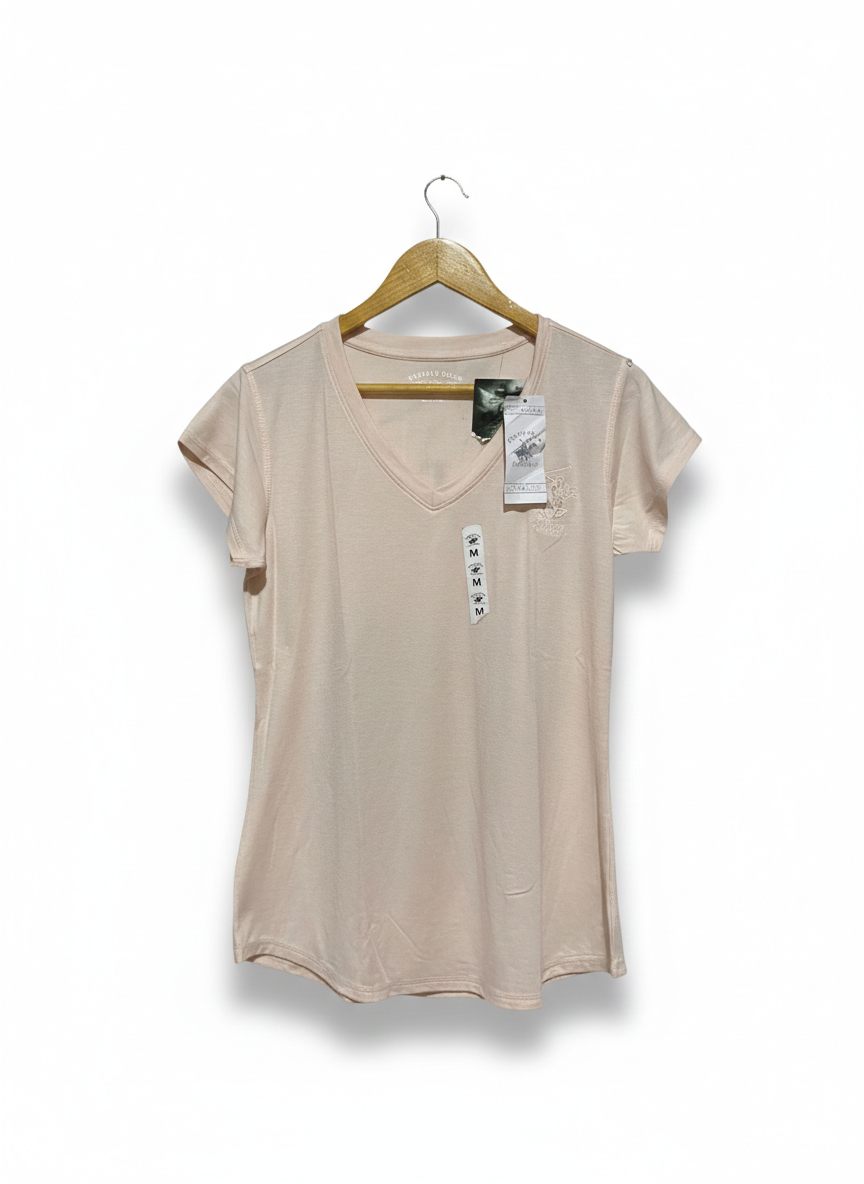 BEVERLY HILLS |M| BUST 18| B12|  Ariat Women's Vertical Logo V T-Shirt