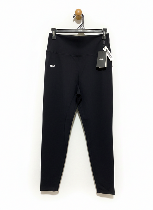 STAX |M| WAIST 27| PREMIUM HIGH-WAISTED BLACK LEGGINGS