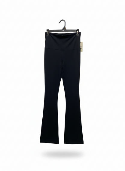 PINK|S|WAIST 28| B1| BLACK HIGH-WAISTED FLARE LEGGINGS
