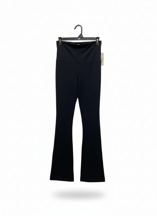 PINK|S|WAIST 28| B1| BLACK HIGH-WAISTED FLARE LEGGINGS
