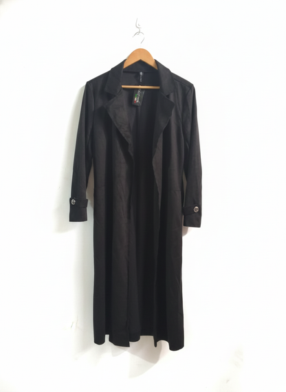 ITALY MODA|S/M|BUST 20| Black Duster Coat