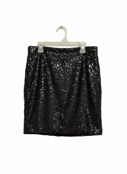 H&M DIVIDED|S|WAIST 28|BLACK SEQUIN MINI SKIRT
