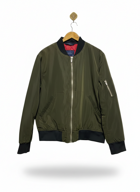 ZARA MAN |XL| BUST 25| Olive Green Bomber Jacket