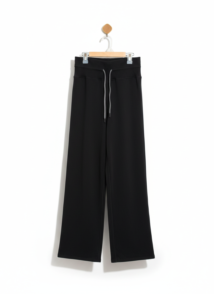 VUORI |M| WAIST 26| Black Wide-Leg Trousers