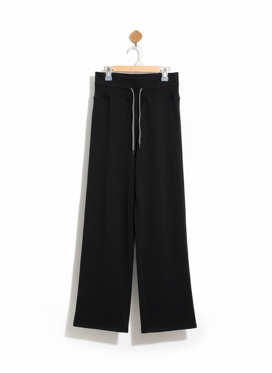 VUORI |M| WAIST 26| Black Wide-Leg Trousers