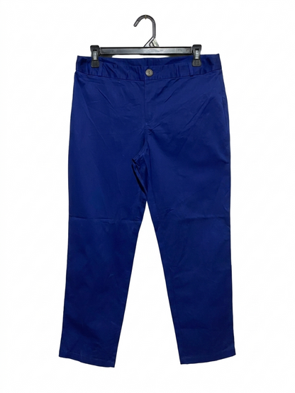SANTORINI |L| WAIST 30| B11| PREMIUM ROYAL BLUE COTTON CHINO TROUSERS
