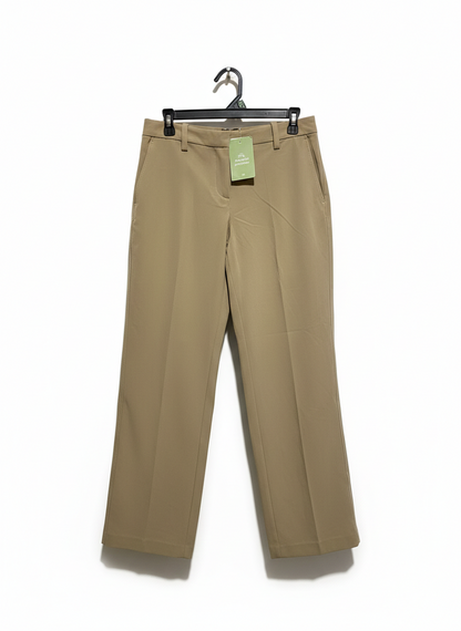 H&M |L| WAIST 30| WOMEN'S HIGH-WAISTED TAILORED STRAIGHT-LEG TROUSERS - TOASTED TAN