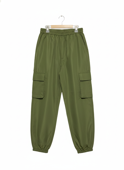 ROMWE |S|WAIST 26| Olive Green Relaxed Fit Cargo Trousers