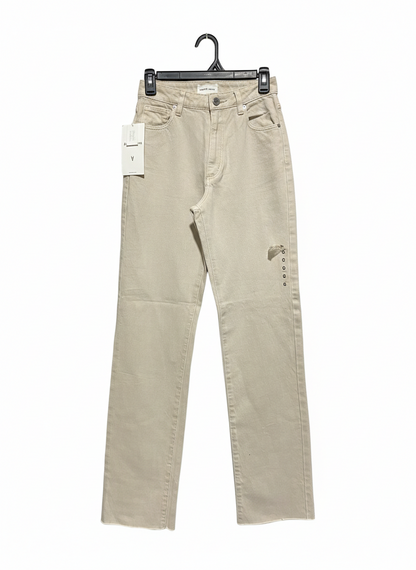 ABRAND DENIM |S| WAIST 26|B12|Beige or Off-White Straight-Leg Denim Jeans
