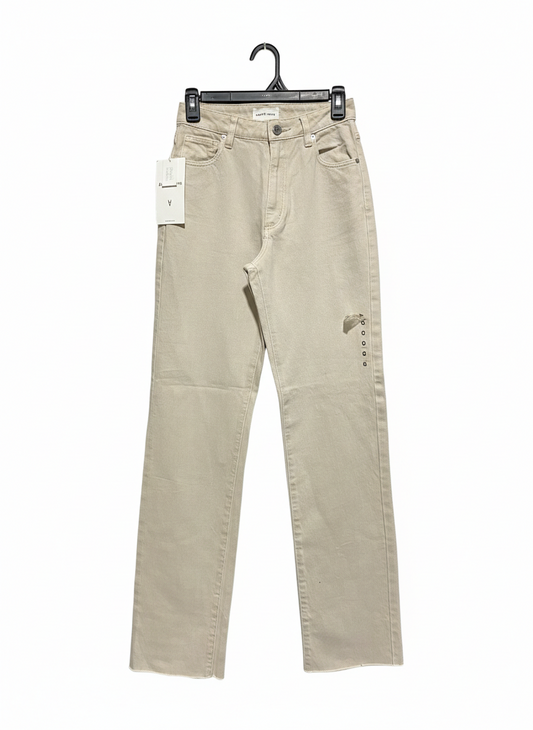 ABRAND DENIM |S| WAIST 26|B12|Beige or Off-White Straight-Leg Denim Jeans