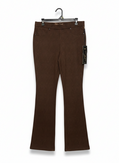 DG 2 |XL| WAIST 32| SMART FLARED HIGH-RISE EASY WASH TROUSERS